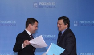 Дмитрий Медведев и Жозе Барозу в Хабаровск