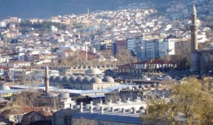 Изглед от гр. Бурса в Турция