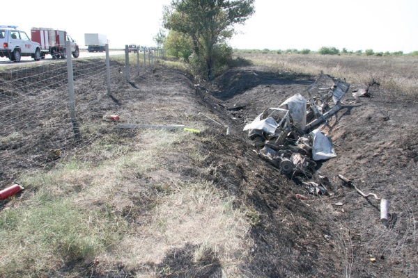 Човек изгоря в автомобил край Пловдив