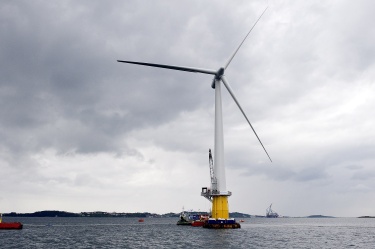 Вятърните турбини - в открито море