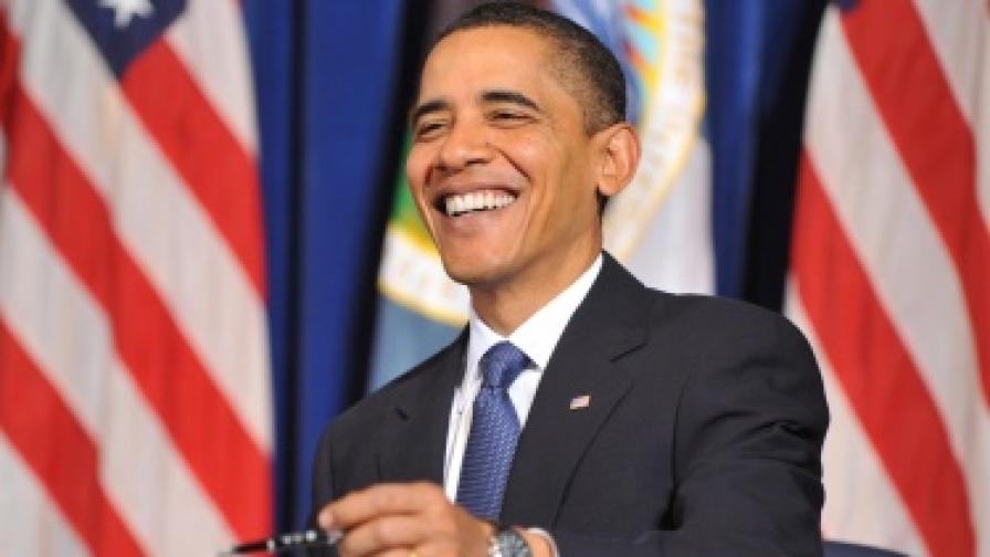 Барак Обама на срещата с индианските вождове