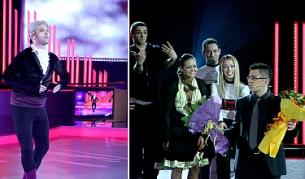 Тити като Черния лебед (вляво). Вдясно: Андрей изпраща за втори път отбора на жена си