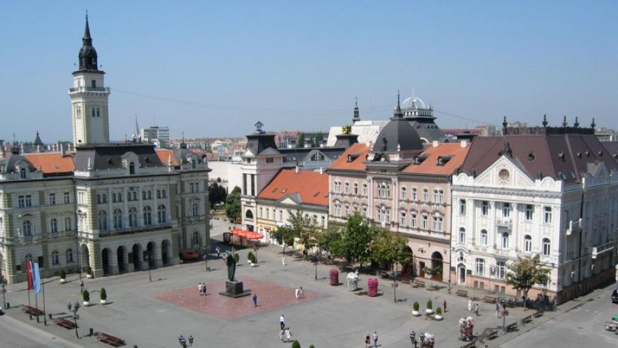Централният площад на Нови сад, главен град на Войводина