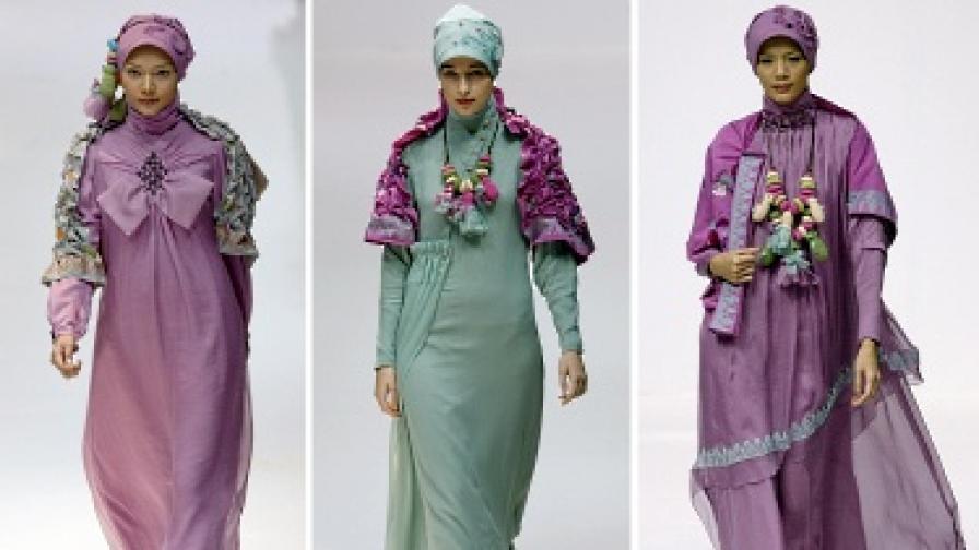 Преди дни дизайнери показаха тоалетите си на ислямски моден фестивал в Малайзия