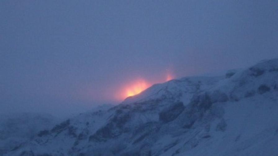 Изригването на този вулкан около 120 км източно от исландкста столица Рейкявик забави Рикардо Мортара
