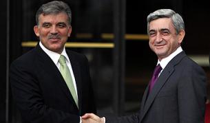 Президентите на Турция и Армения – Абдула Гюл и Серж Саркисян през октомври 2009 г.