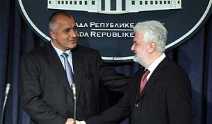 Борисов и сръбският му колега Мирко Цветкович