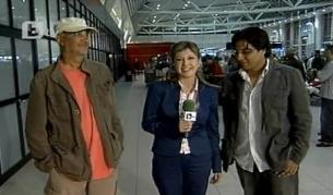 Светослав Иванов и Валентин Василев казаха първите си думи на българска земя в пряко предаване на Би Ти Ви от летище София