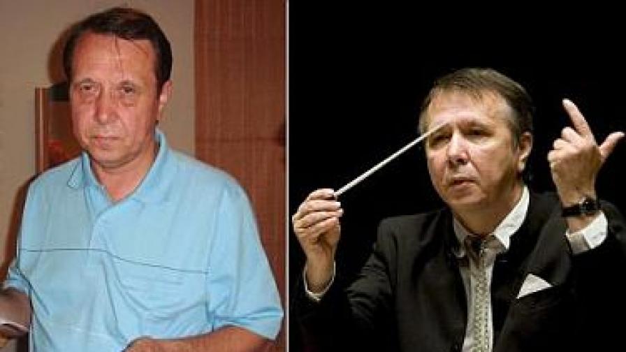 Михаил Плетньов по време на ареста в дома му в Патая и като диригент