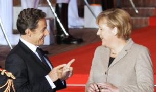 Френският президент Никола Саркози и германският канцлер Ангела Меркел