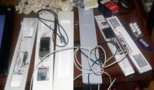 Иззети устройства, които са били използвани от крадците от банкови карти