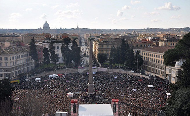 Стотици хиляди жени протестираха срещу Берлускони   