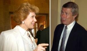 Елена Поптодорова, български посланик в САЩ, и Джеймс Уорлик - посланик на САЩ в София