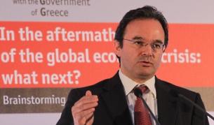 Георгиос Папаконстантину по време на конференцията