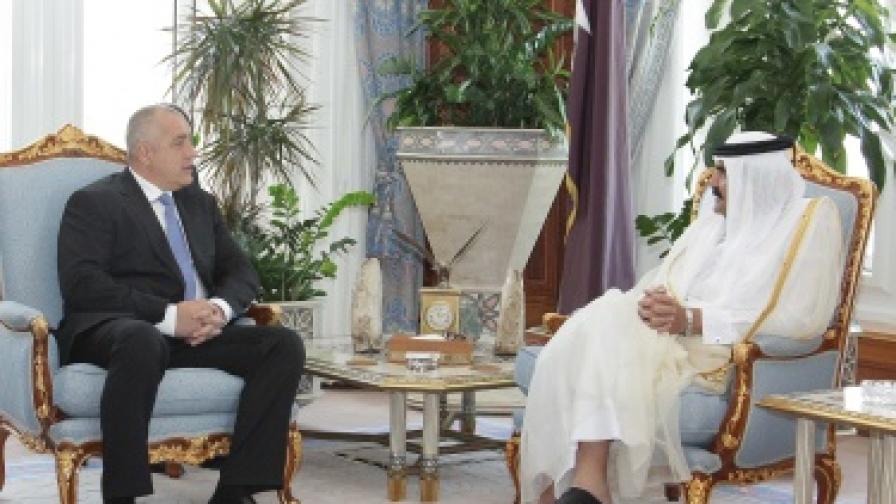 Премиерът Бойко Борисов се срещна с емира на Катар шейх Хамад бин Халифа Ал-Тани