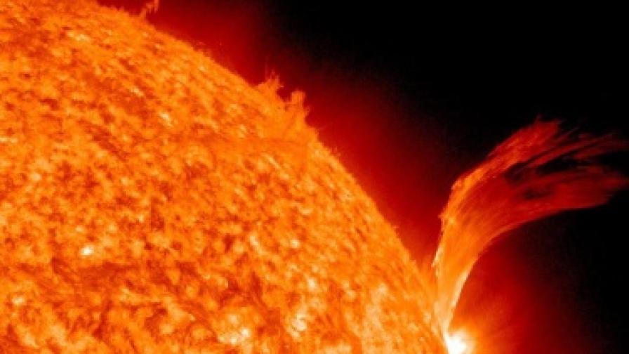 Видео показва необичайната слънчева активност