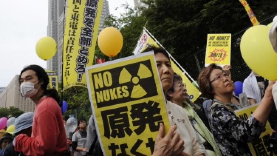 Протест срещу ядрените централи в Токио