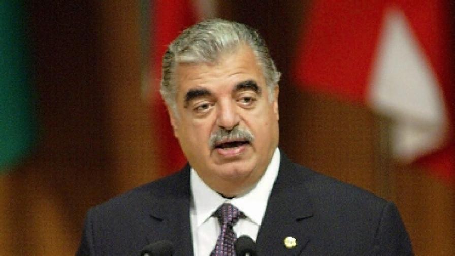 Рафик Харири през 2003 г.
