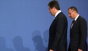 Президентът Георги Първанов и тогавашният премиер Сергей Станишев през 2009 г. на срещата на върха "Природен газ за Европа"