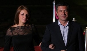 Милен Цветков с половинката си Ивета