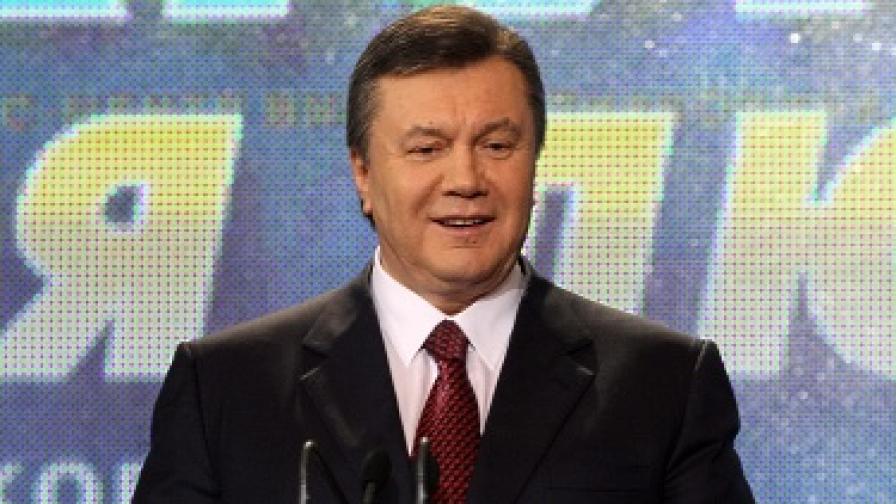 Виктор Янукович се обяви за победител