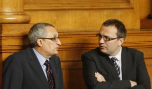 Иван Костов и Мартин Димитров в парламента