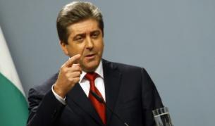 Президентът Георги Първанов по време на днешната пресконференция