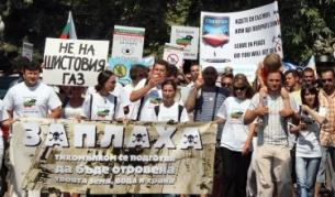 Организираните протести срещу незапочнали проучвания за шистов газ в Югоизточна България бяха особено активни преди местните избори