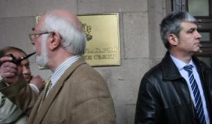 Синдикалните лидери Пламен Димитров и Константин Тренчев