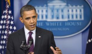Барак Обама на пресконференция в Белия дом