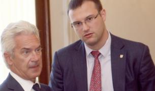 Димитър Стоянов с лидера на "Атака" Волен Сидеров през септември 2010 г.