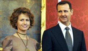 Башар Асад и съпругата му Асма