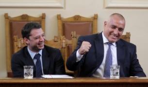 Делян Добрев и Бойко Борисов в парламента