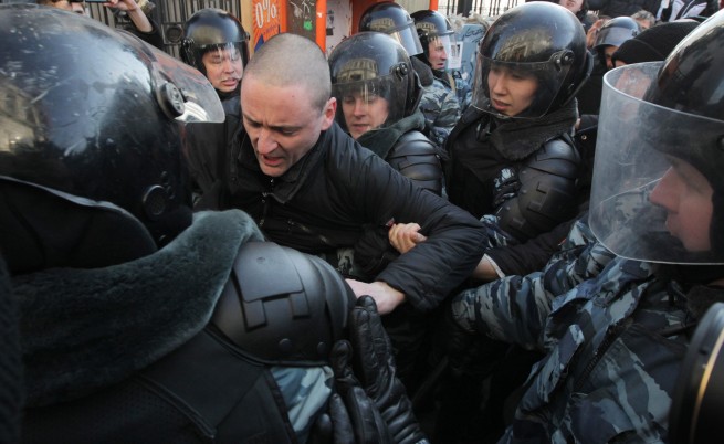 Удалцов и Навални пак арестувани в Москва