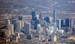 Центърът на град Хюстън, Тексас