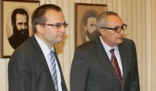 Иван Костов и Мартин Димитров - съпредседатели на Синята коалиция бяха при президента Плевнелиев за консултации във връзка с провеждането на референдум за АЕЦ "Белене"