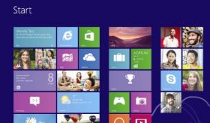 Така изглежда началният екран на Windows 8