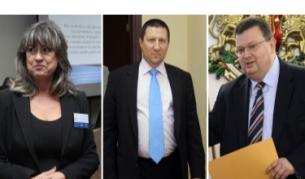 Кандидатите за поста главен прокурор: (отляво) Галина Тонева, Борислав Сарафов, Сотир Цацаров