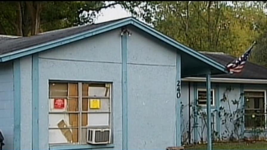 Къщата на Джеф Буш в градчето Сефнър (снимка от телевизионния екран)