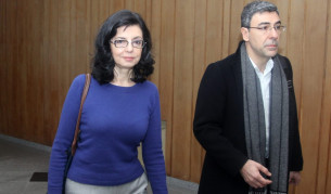 Меглена Кунева и Даниел Вълчев от ръководството на "Движение България на гражданите"