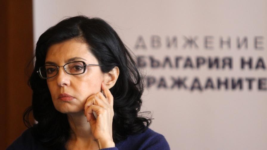 Меглена Кунева: Хората приемат с облекчение, че си отива предишното правителство