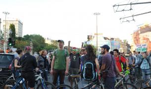 Един от протестите на Орлов мост, организиран от граждани в социалната мрежа фейсбук организираха протест